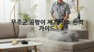 무주군 곰팡이 제거 청소✨ 완벽 가이드